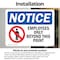 Signmission Employees Only Beyond This Point OSHA Notice Sign, Vinyl Decal, 10in W x 7in L, 2PK OS-2PACK-NS-D-710-L-15606 - alternate 4